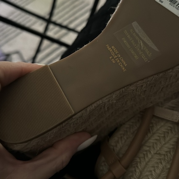 BP. Cohan Espadrille Platform Wedge Sandal in Tan Mocha NWT - Picture 2 of 2